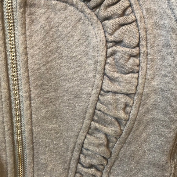 Lululemon gray silver sparkle zip up sweater - Picture 2 of 4